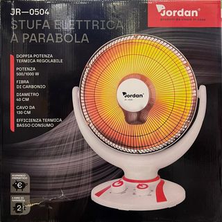 Stufa elettrica carbonio a parabola 40 cm JORDAN