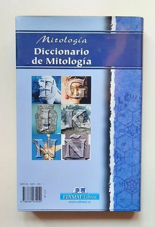 Libro Diccionario de mitología. F. Caudet Yarza.