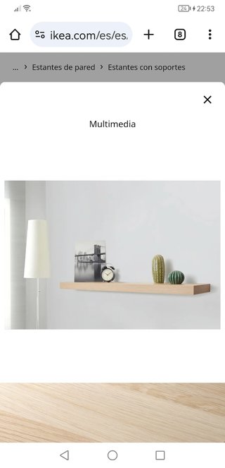 Balda blanca IKEA x4- Estantería