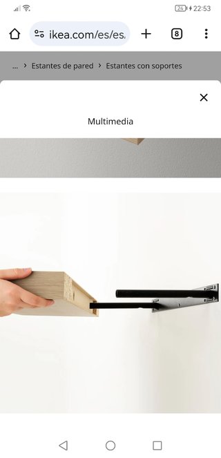 Balda blanca IKEA x4- Estantería