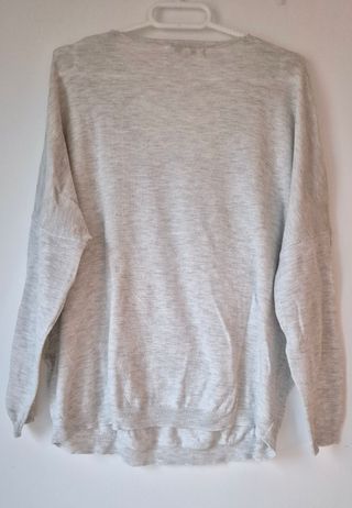 Jersey de pico gris "Smiled"