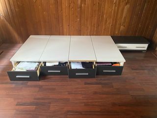 Estructura de cama baja tipo tatami