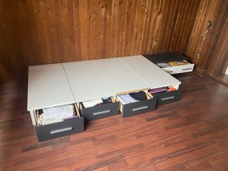 Estructura de cama baja tipo tatami