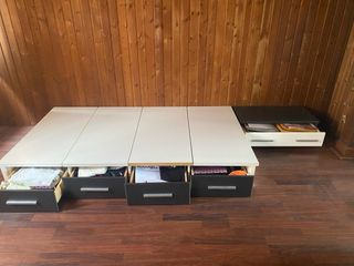 Estructura de cama baja tipo tatami