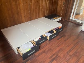 Estructura de cama baja tipo tatami