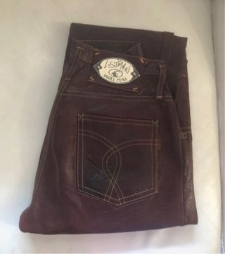 Pantalon piel alta calidad,marca de lujo