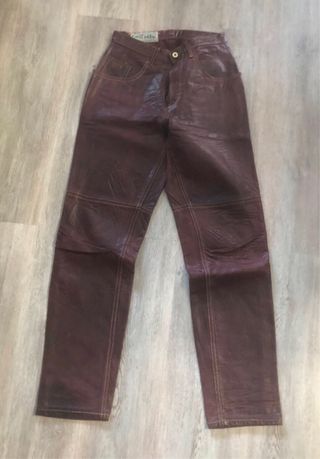Pantalon piel alta calidad,marca de lujo