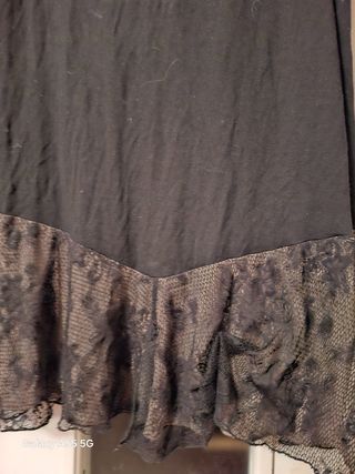 Gonna pizzo nero tg unica