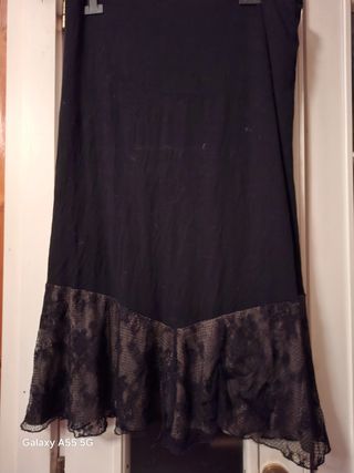 Gonna pizzo nero tg unica