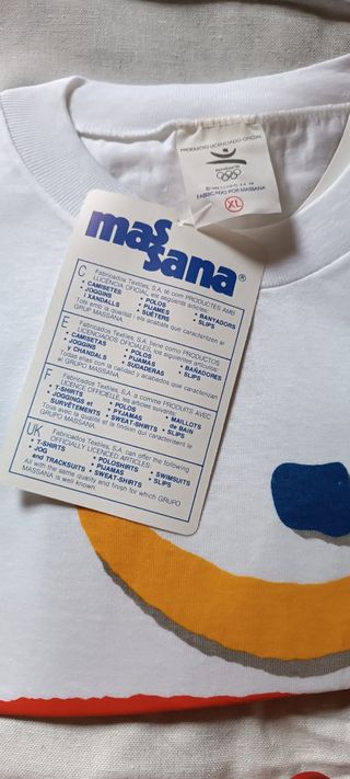 Camiseta OFICIAL Juegos Olímpicos Barcelona 92 XL