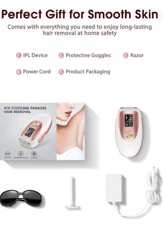 Depiladora laser luz pulsada