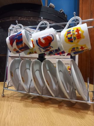 JUEGO TAZAS CAFE FCB BARCELONA BARÇA