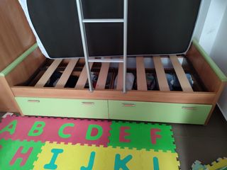 Litera tren, dormitorio juvenil conjunto