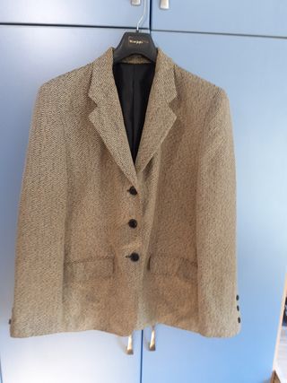 Americana espiga negra-tostada