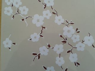 A1 AZULEJO DECORATIVO FLOR DE ALMENDRO CEREZO