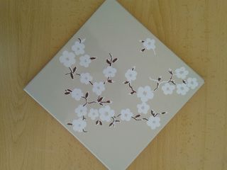A1 AZULEJO DECORATIVO FLOR DE ALMENDRO CEREZO