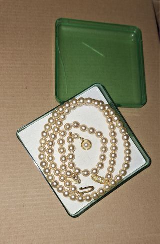 Juego perlas bisuteria vintage