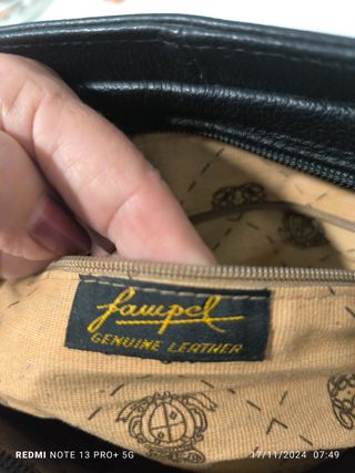 BOLSO DE PIEL Y ANTE FAMPEL