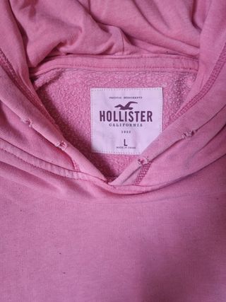 Sudadera Hollister rosa L Hombre