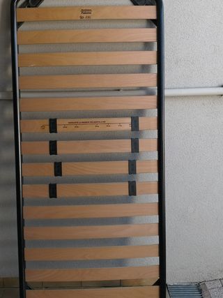 Rete con doghe legno regolabili