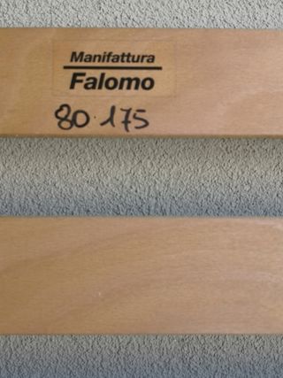 Rete con doghe legno regolabili