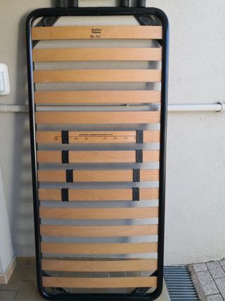 Rete con doghe legno regolabili