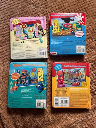 4 MINI libros infantiles Disney