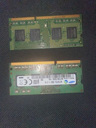 Memorias ram 4gbddr3
