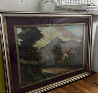 Quadro vintage olio su tela certificato