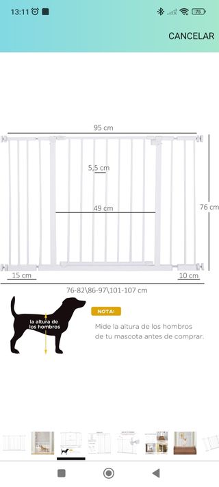 Barrera seguridad niños