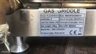 PLANCHA GAS CROMO DURO