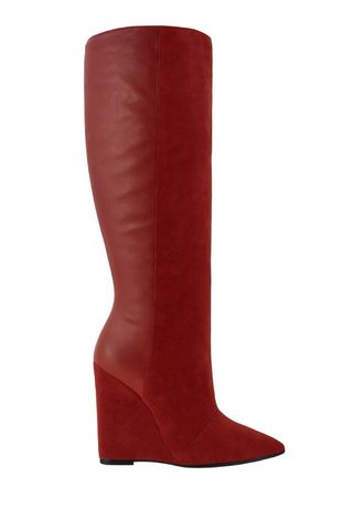 Nuevas sin estrenar Botas cuña en marrón 