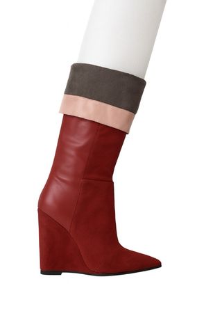 Nuevas sin estrenar Botas cuña en marrón 