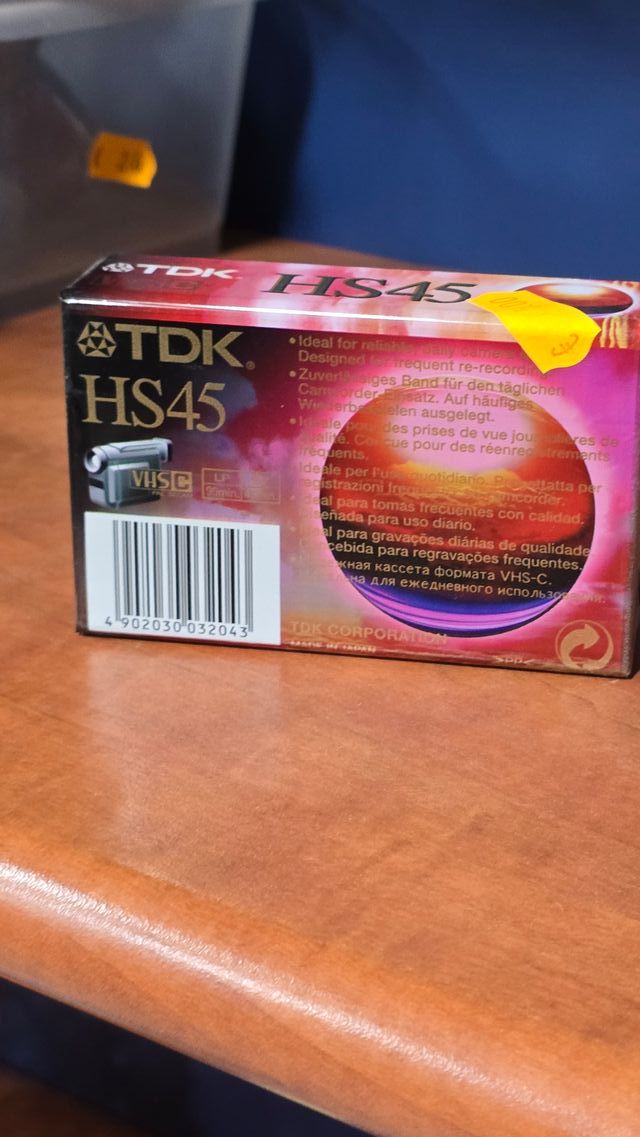 Videocassetta TDK HS45 LP 90" SP 45"