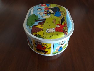 Scatola in latta "Braccio di ferro" vintage