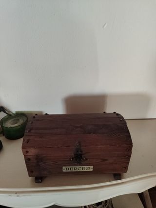 Baúl madera decoración