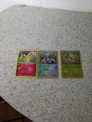 3 cartas Pokemon 