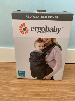 Mochila Ergobaby + protector invierno