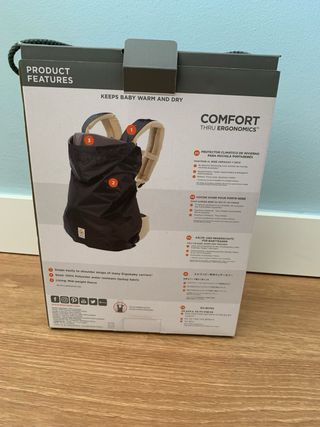 Mochila Ergobaby + protector invierno