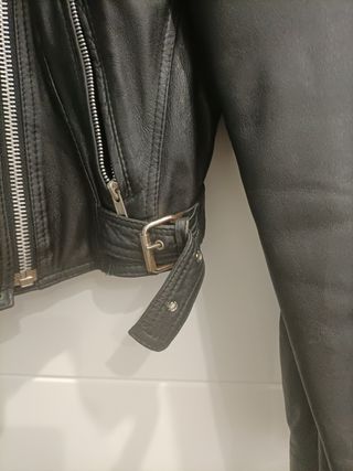 Cazadora piel auténtica mujer 