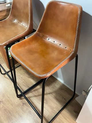 Taburetes de piel sintetica