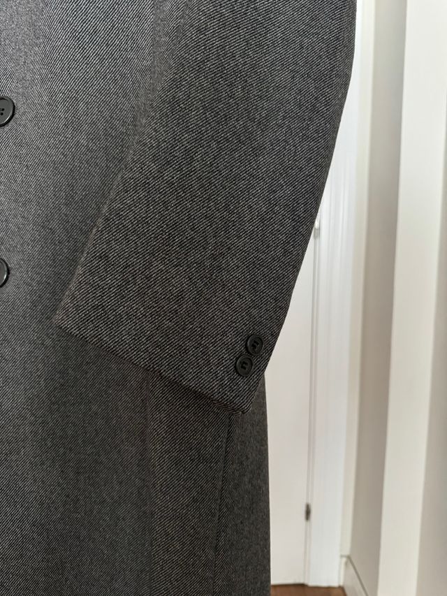 Abrigo masculino vintage  de pura lana virgen