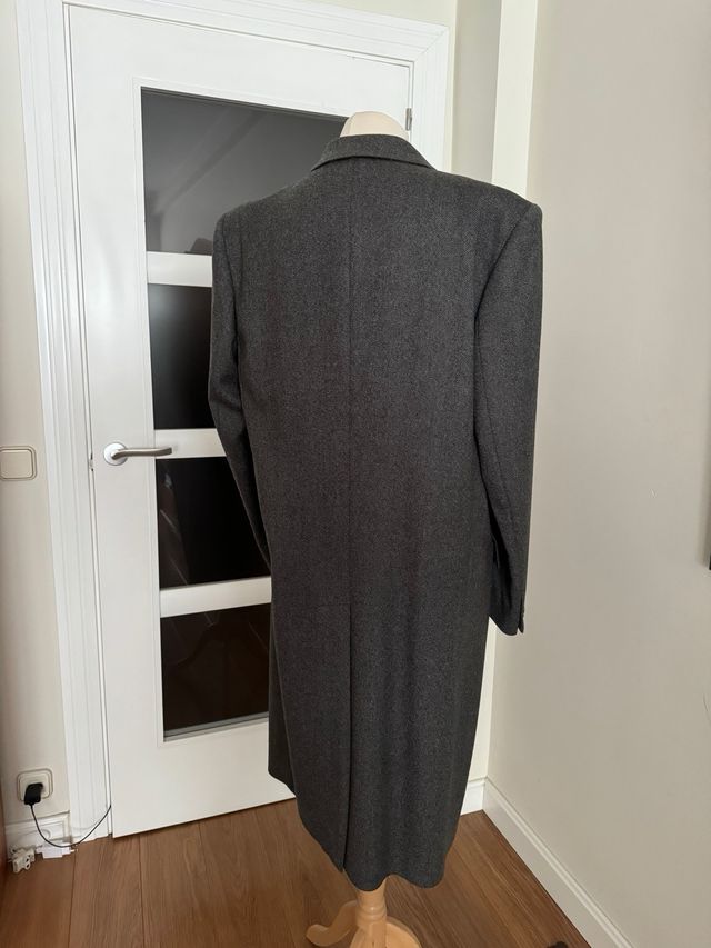 Abrigo masculino vintage  de pura lana virgen