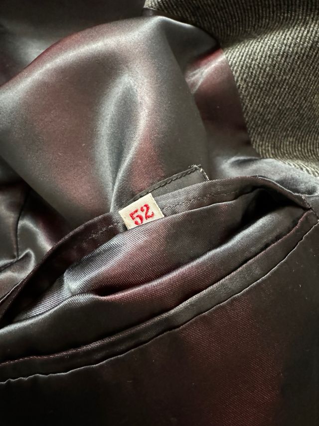 Abrigo masculino vintage  de pura lana virgen