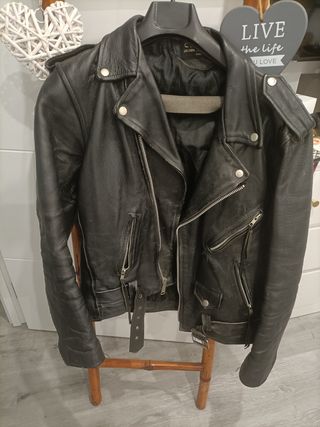 Cazadora piel hombre 