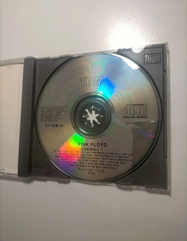 CD Pink Floyd "Live Wall Vol. 1-2", 1980