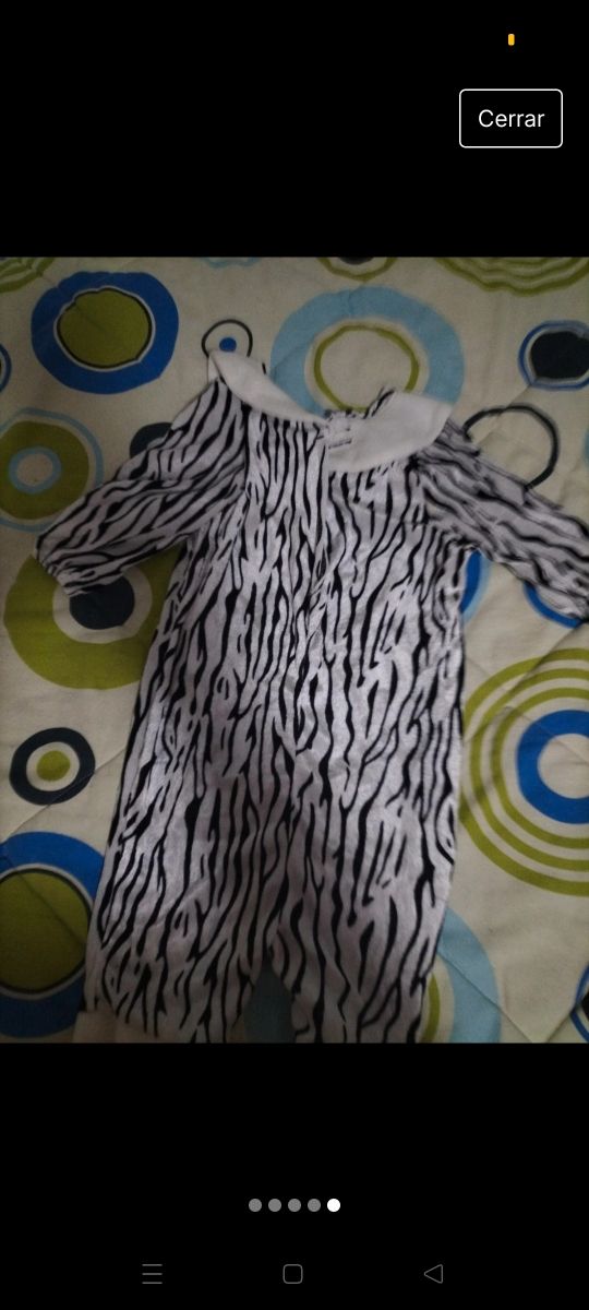 Disfraz cebra de bebe