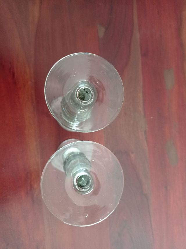 Candelabros de cristal.