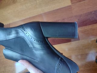 Botín piel negro zara 39