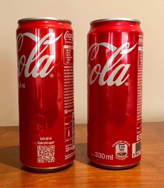 Lattine, Coca Cola Vietnam e Cambogia
